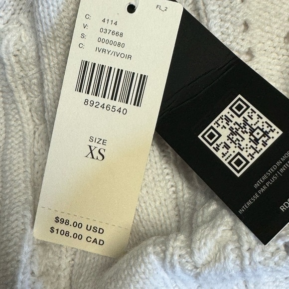 NWT RD Style Short-Sleeve Pointelle Polo Sweater - Picture 9 of 10